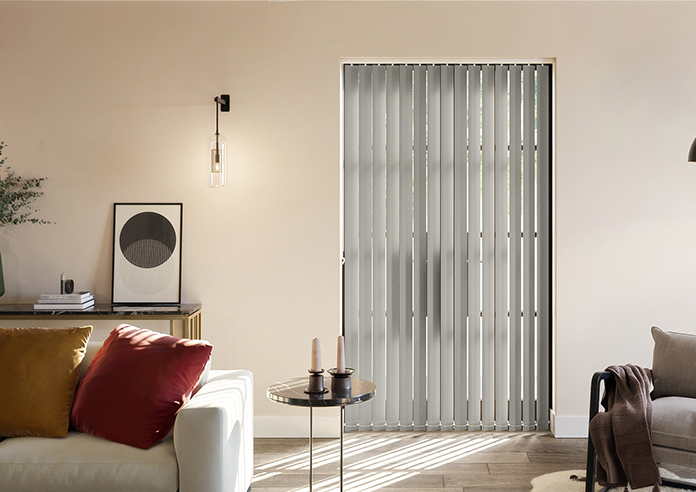 Trinity (Blackout), Oyster Grey - Vertical Blind - Image 3